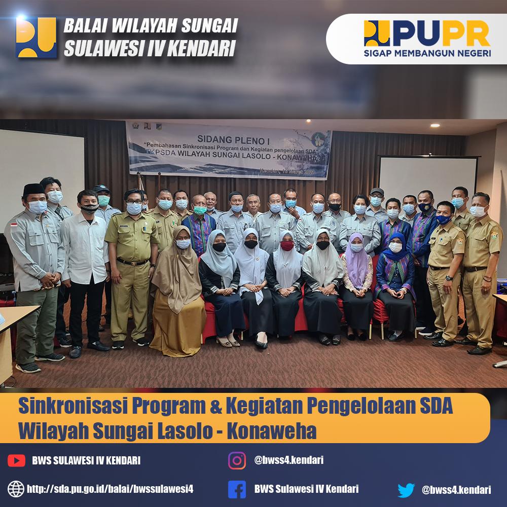 SINKRONISASI PROGRAM MELALUI RAPAT KOMISI DAN SIDANG PLENO I TKPSDA WILAYAH SUNGAI LASOLO KONAWEHA